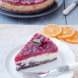 Cranberry Orange Cheesecake