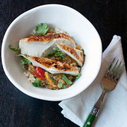 Salsa-Braised Turkey