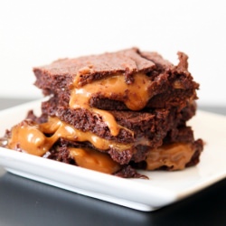 Caramel Filled Brownies
