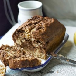 Chocolate-Striped Banana Bread