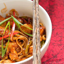 Sticky Lemon & Chili Noodles