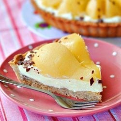 Pear Tart with Cream