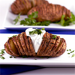 Garlic Herb Hasselback Potatoes