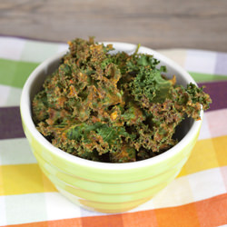 Spicy-Cheezy Kale Chips