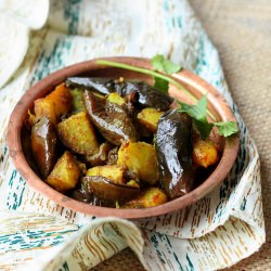 Eggplant Potatoes Stir Fry