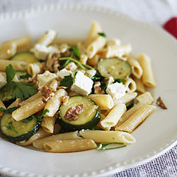 Penne with Zucchini & Feta