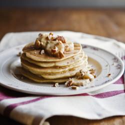 Roasted Banana Pancakes
