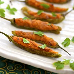 Vegan Shishito Pepper Poppers