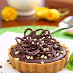 Peanut Butter Tart with Ganache