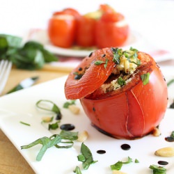 Vegan Stuffed Tomatoes