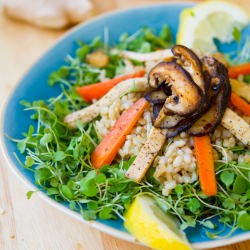 Spring Shiitake Salad