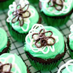 Mint Chip Cupcakes