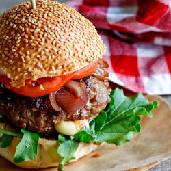 Mozzarella-Stuffed Burgers