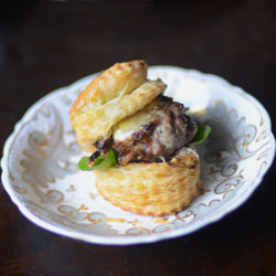Goose Burger with Stilton