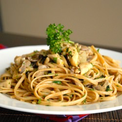 Oyster Mushroom Scampi