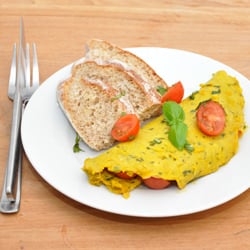 French Omelet with Tomatoes
