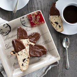 Sour Cherry & Cocoa Nib Biscotti