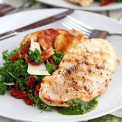 Grilled Chicken with Parsley Salad