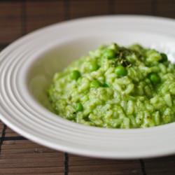 Peas and Pesto Risotto