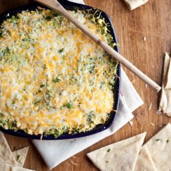 Baked Hummus and Spinach Dip