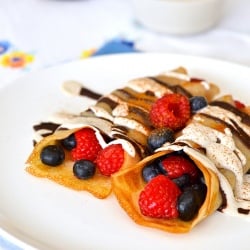 Zebra Berry Crepes