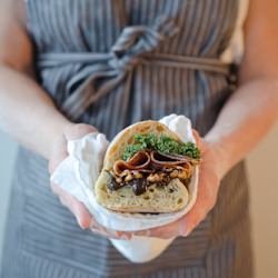 Prosciutto and Candied Pecan Panini