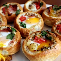 Custom Bread Bowl Breakfast