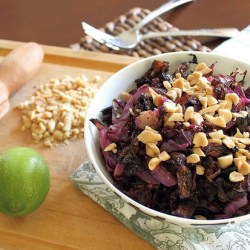 Lime & Peanut Roasted Cabbage