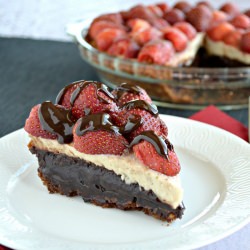 Banana Split Brownie Pie