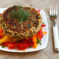 Vegetarian Sesame Quinoa Cakes