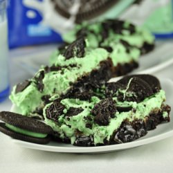 Triple Layer Mint Oreo Brownies