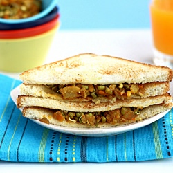 Sprouts and Potato Sandwich