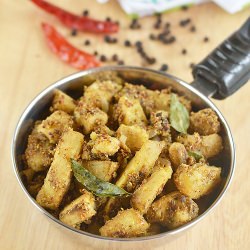 Raw Banana Dry Curry