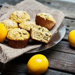 High Protein Lemon Muffins