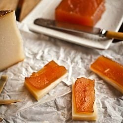 Apple Paste with Manchego Cheese
