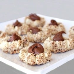 Nutella Thumbprint Cookies
