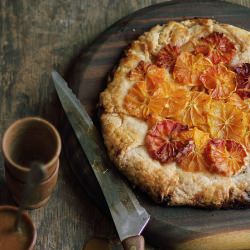 Flaky Blood Orange Tart