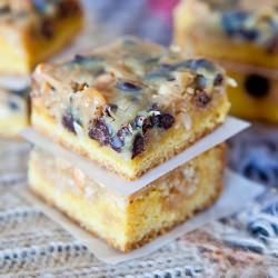 Coconut PB Magic Cake Bars