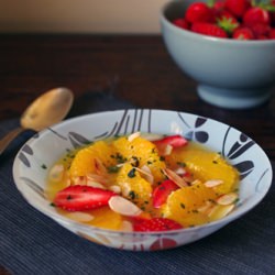 Salad of Orange and Strawberry