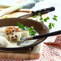Hake with Leek Bechamel Sauce