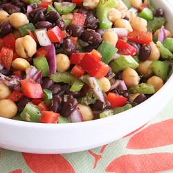 Lemon Pepper Garbanzo Salad
