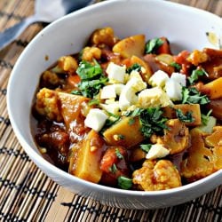Curried Tomato Soup with Eggs