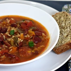 Andouille and Rice Soup