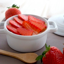 Polenta Strawberry Cakes