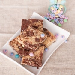M&M Cookie Pudding Bars