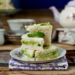 Cucumber Avocado Tea Sandwiches