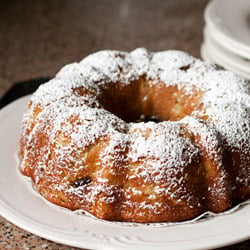 Pear Cherry Bundt Cake