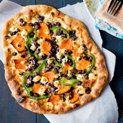 Potato & Black Bean Pizza