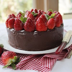Chocolate Ganache Layer Cake