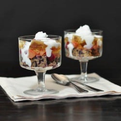 Purple Carrot Cake and Apple Trifle